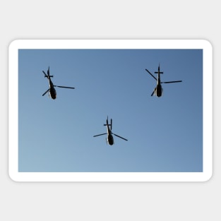 Serbian Air Force Helicopters In Formation Sticker